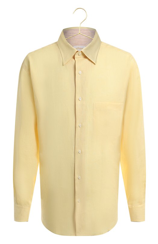 Льняная рубашка | Brioni | Жёлтый - 1