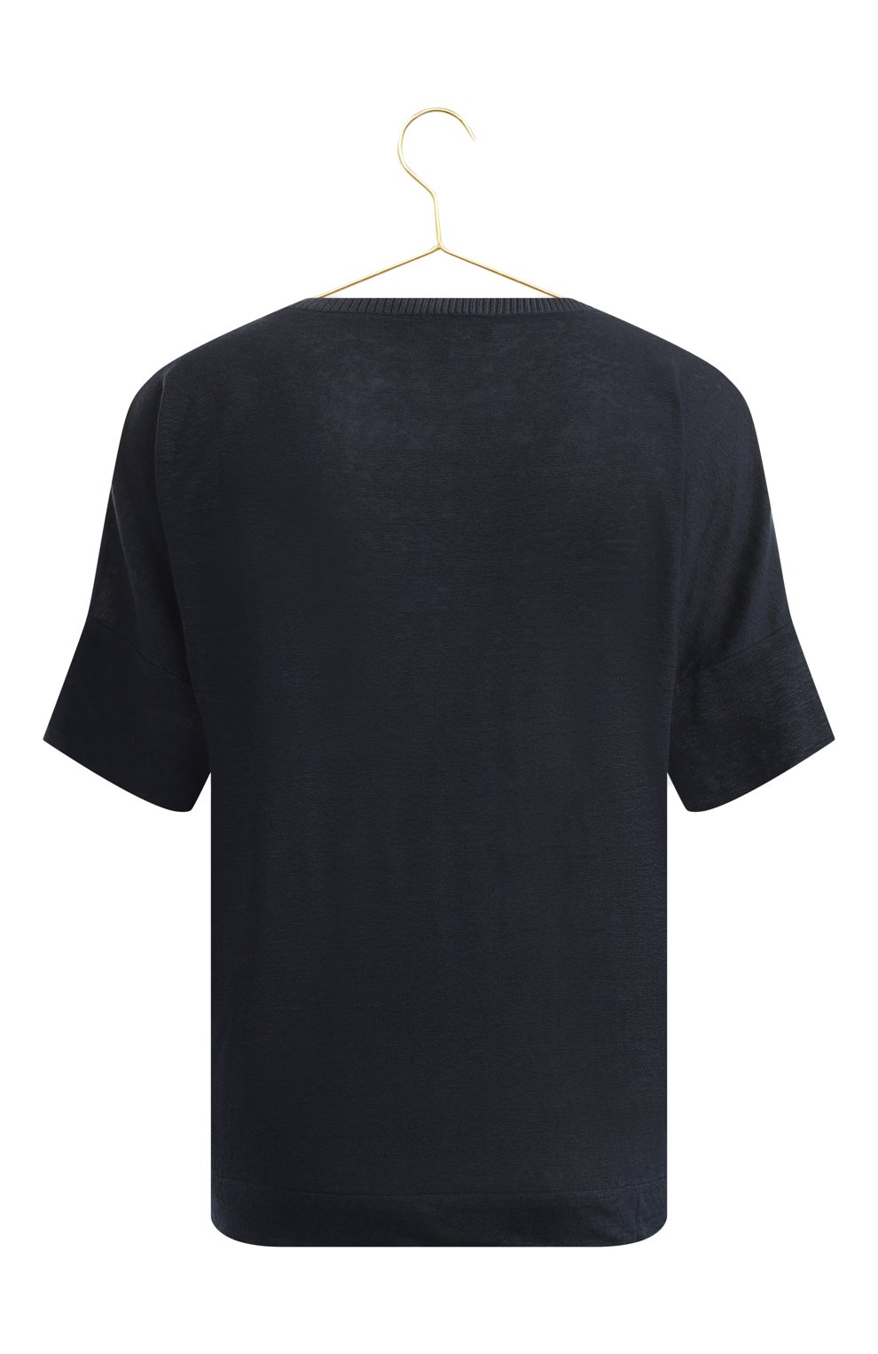 Льняная футболка | Loro Piana | Синий - 2