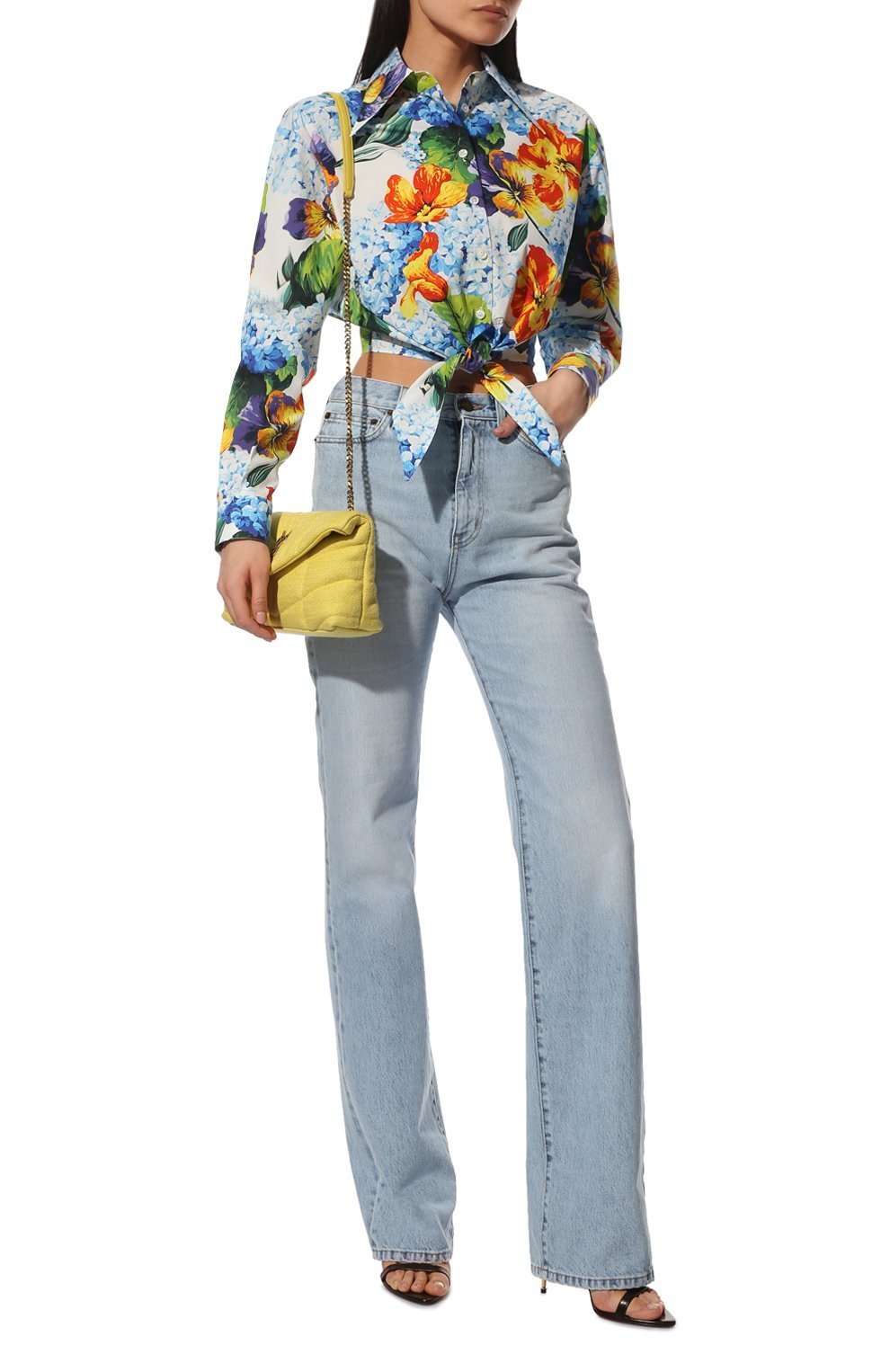 Хлопковая рубашка | Dolce & Gabbana | Разноцветный - 4