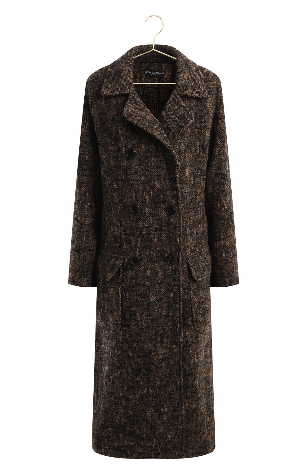 Шерстяное пальто | Dolce & Gabbana | Коричневый - 1