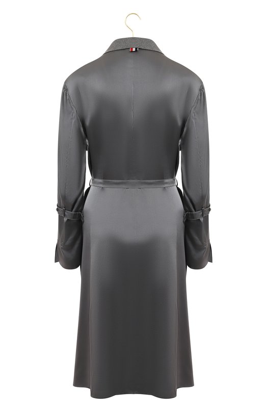 Шелковое платье | Thom Browne | Серый - 2