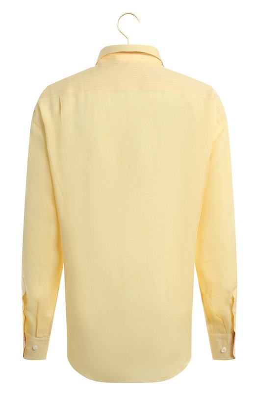Льняная рубашка | Brioni | Жёлтый - 2