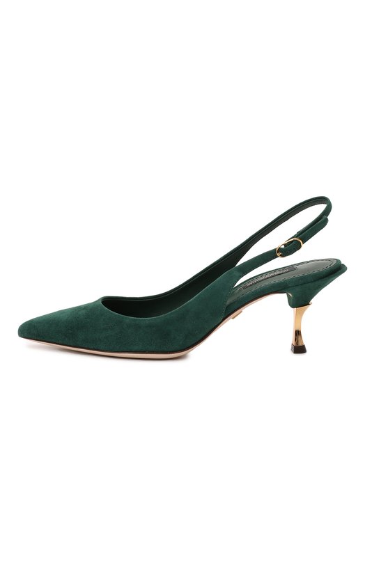 Замшевые туфли Cardinale | Dolce & Gabbana | Зелёный - 6