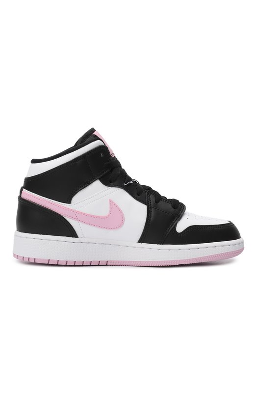 Кеды Air Jordan 1 Mid GS Arctic Pink | Nike | Чёрно-белый - 5