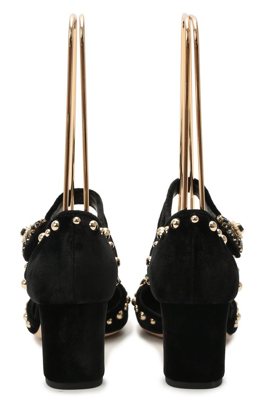 Текстильные туфли Vally | Dolce & Gabbana | Чёрный - 3
