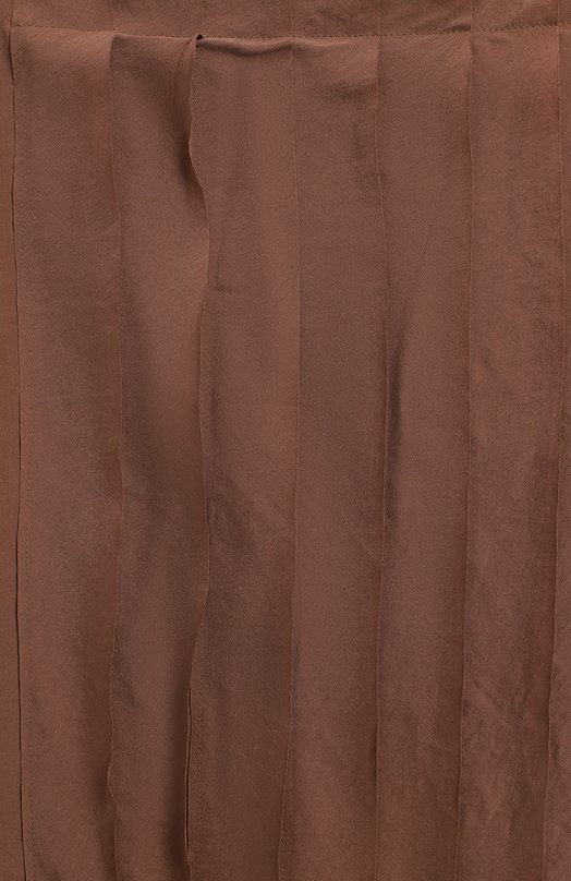 Шелковая юбка | Brunello Cucinelli | Коричневый - 3