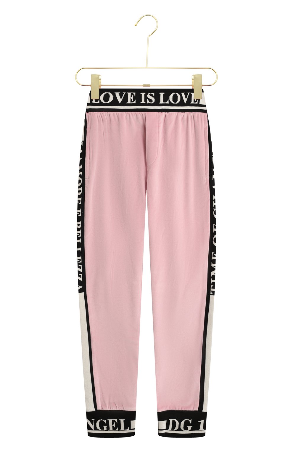 Хлопковые брюки | Dolce & Gabbana | Розовый - 1