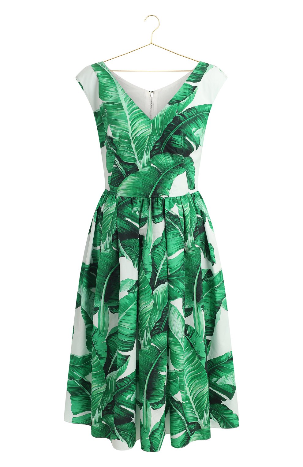 Хлопковое платье | Dolce & Gabbana | Зелёный - 1