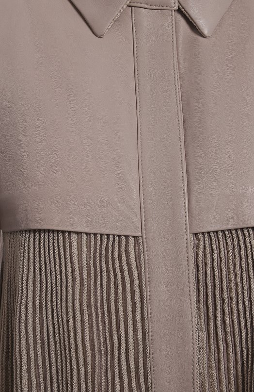 Комбинированная куртка | Giorgio Armani | Серый - 3