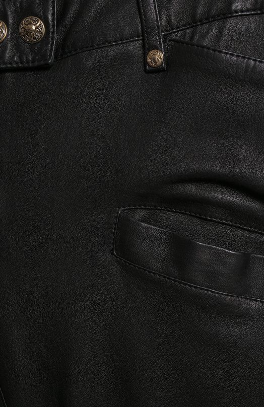 Кожаные брюки | Balmain | Чёрный - 4