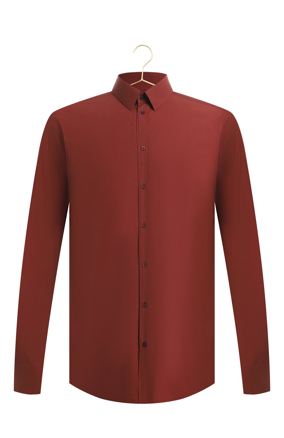Хлопковая рубашка | Dolce & Gabbana | Оранжевый - 1