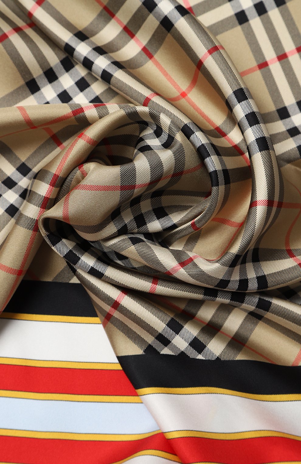 Шелковый платок | Burberry | Разноцветный - 2