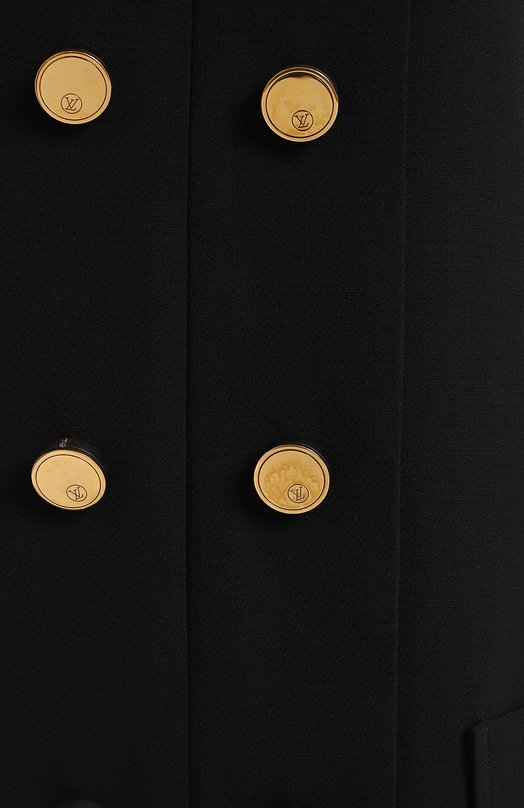 Платье из шерсти и шелка | Louis Vuitton | Чёрный - 3