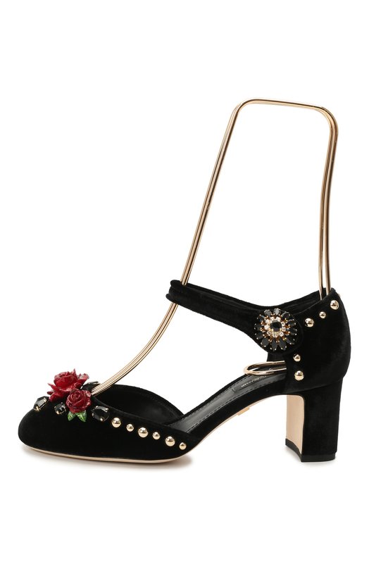 Текстильные туфли Vally | Dolce & Gabbana | Чёрный - 6