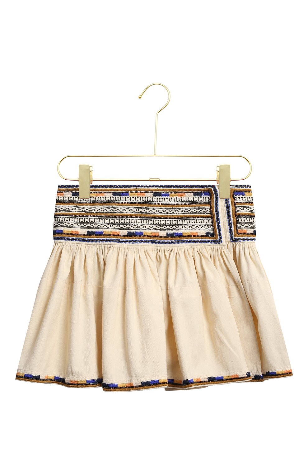 Хлопковая юбка | Isabel Marant | Бежевый - 1