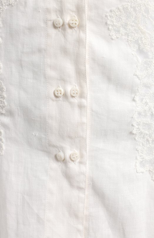Льняная блузка | Ermanno Scervino | Белый - 3