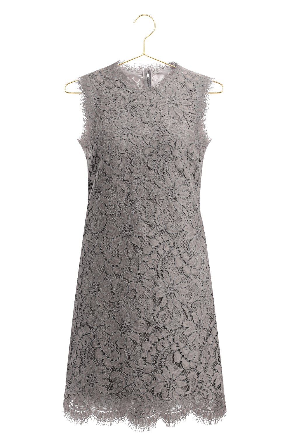 Платье из хлопка и вискозы | Dolce & Gabbana | Серый - 1