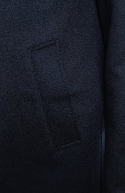 Кашемировое пальто с меховой подкладкой | Kired | Синий - 3