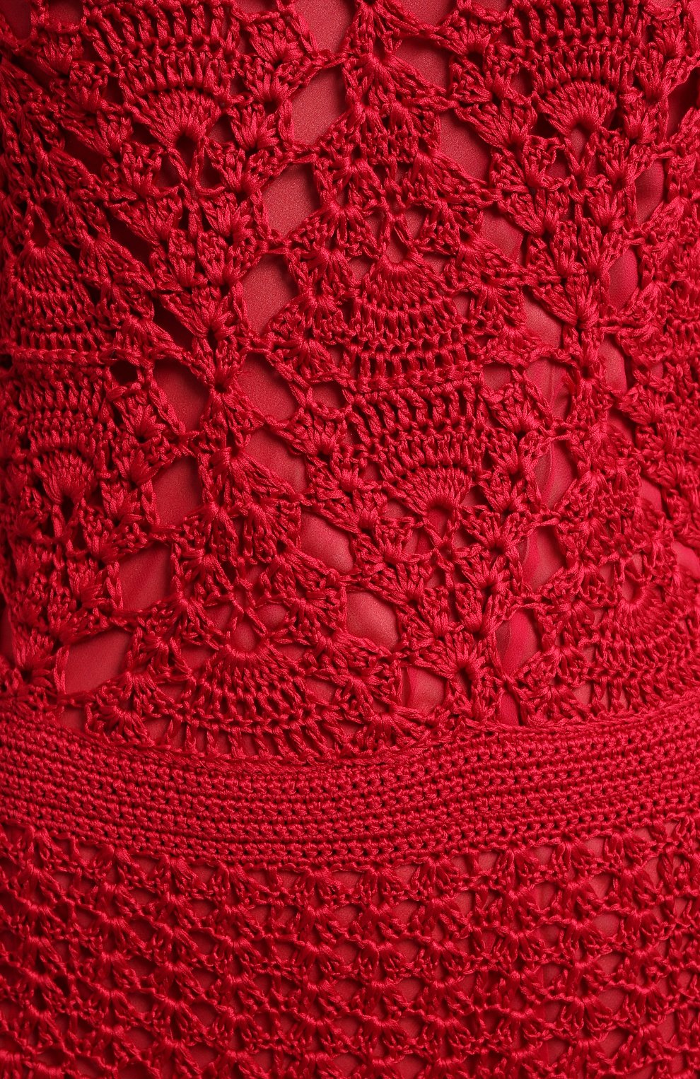 Шелковое платье | Oscar de la Renta | Красный - 3