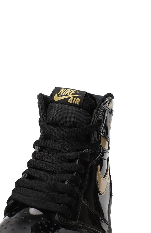 Кеды Air Jordan 1 Retro High Black Metallic Gold | Nike | Чёрный - 9
