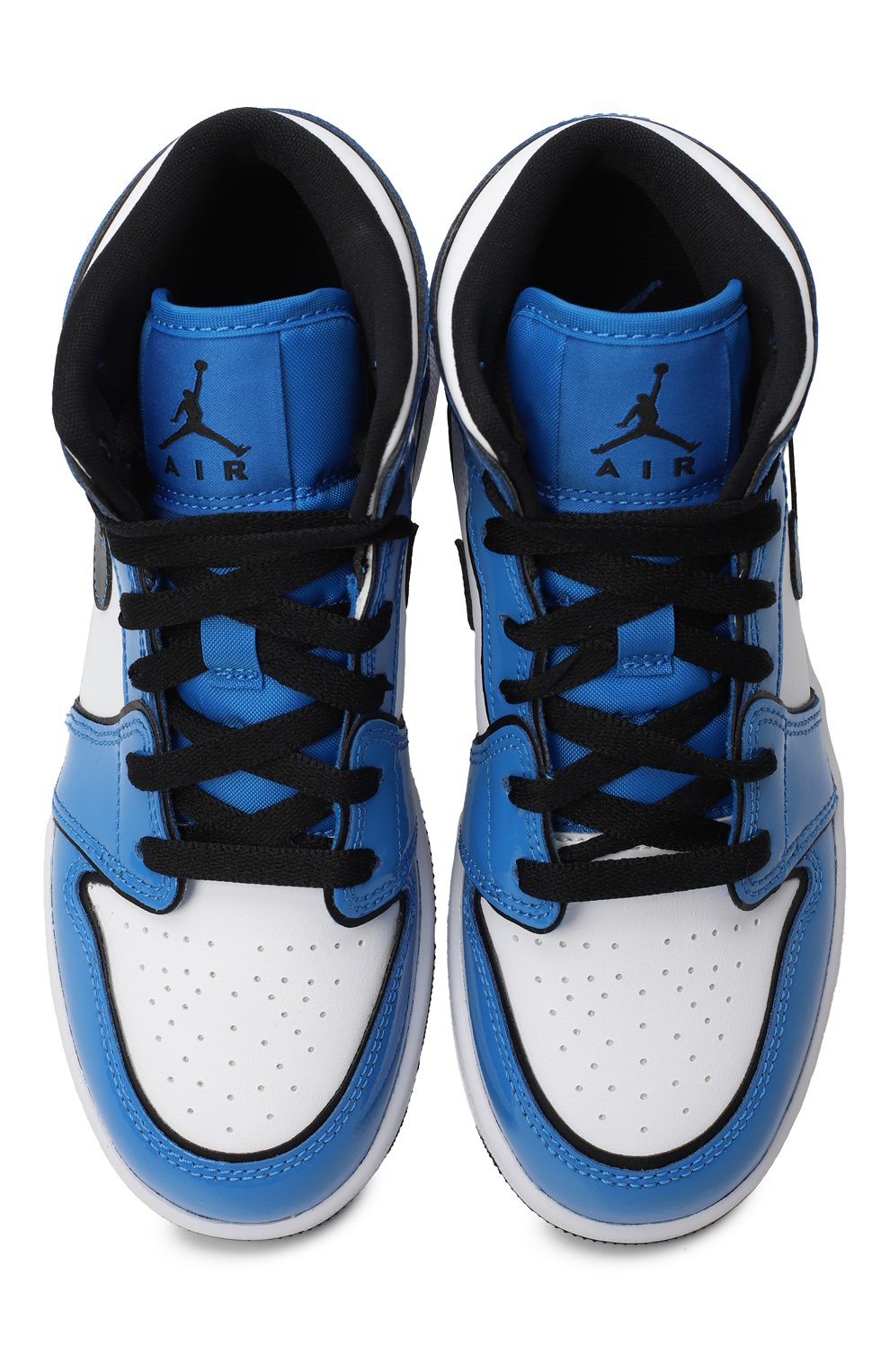 Кеды Air Jordan 1 Mid Signal Blue | Nike | Синий - 2