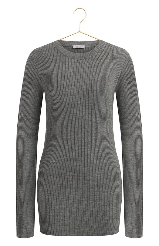 Пуловер из шерсти и кашемира | Brunello Cucinelli | Серый - 1