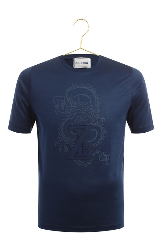 Хлопковая футболка | Zilli Sport | Синий - 1