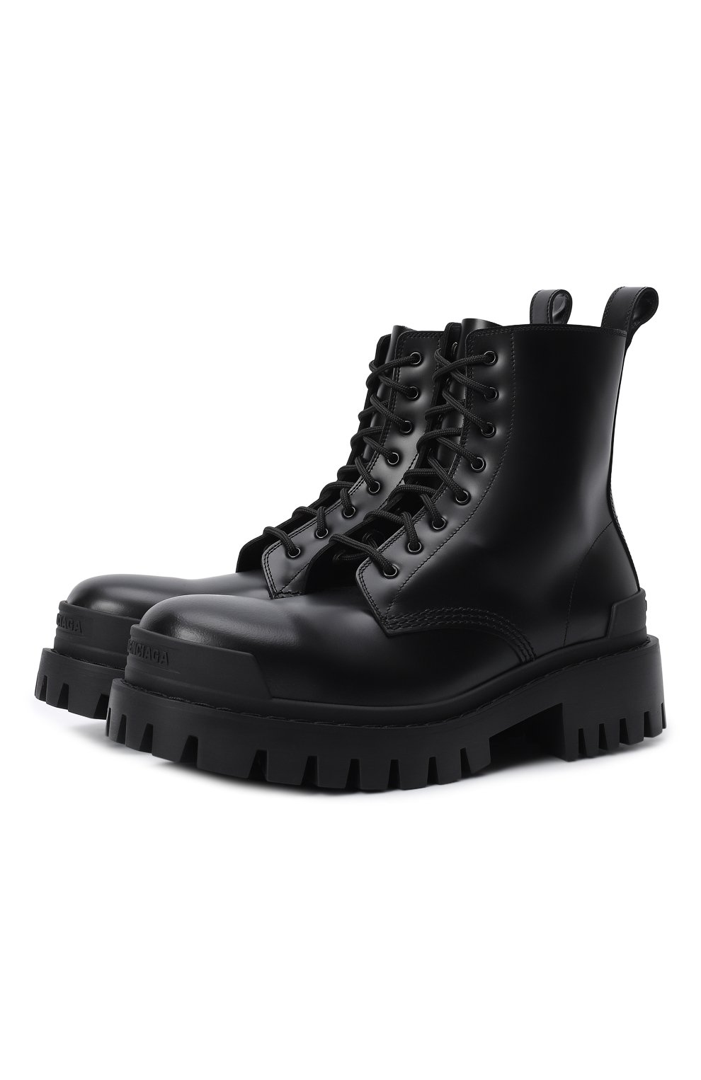 Кожаные ботинки Strike | Balenciaga | Чёрный - 1