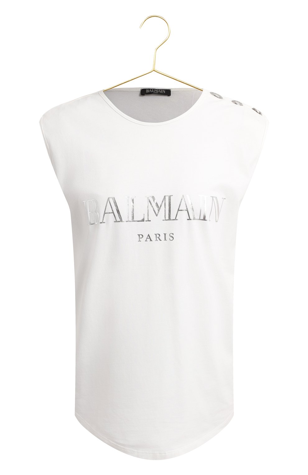 Хлопковый топ Balmain, цвет Белый купить на ресейл-платформе TSUM ...