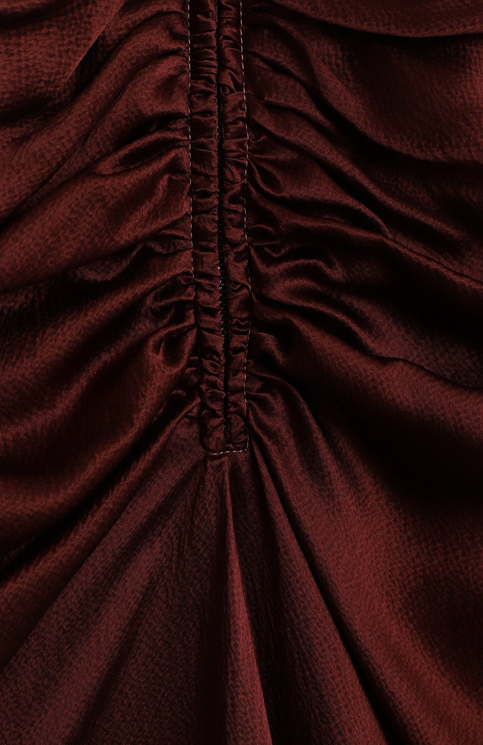Шелковая юбка | Rejina Pyo | Бордовый - 3