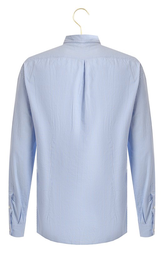 Хлопковая рубашка | Brunello Cucinelli | Голубой - 2