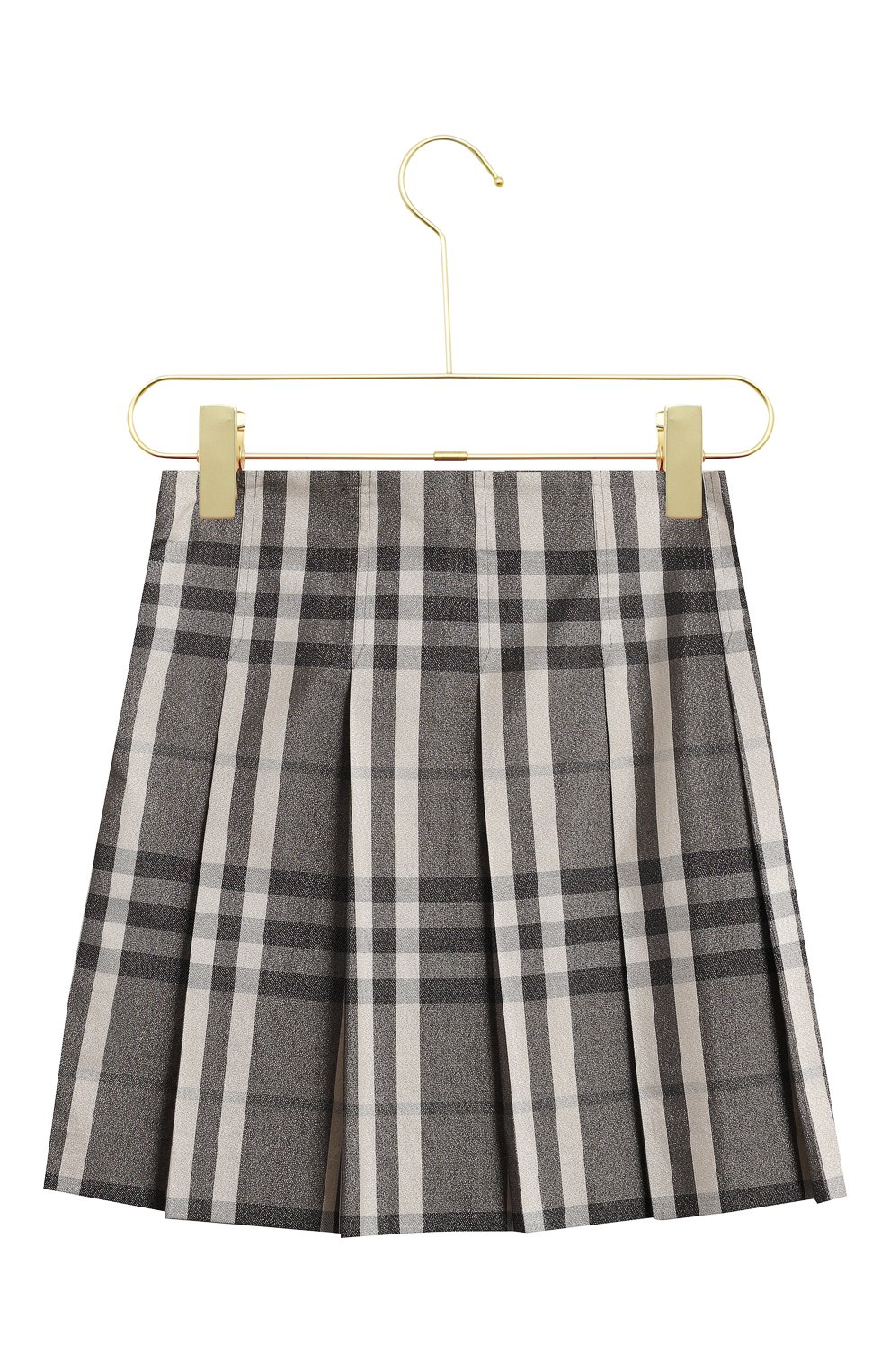 Хлопковая юбка | Burberry | Серый - 2