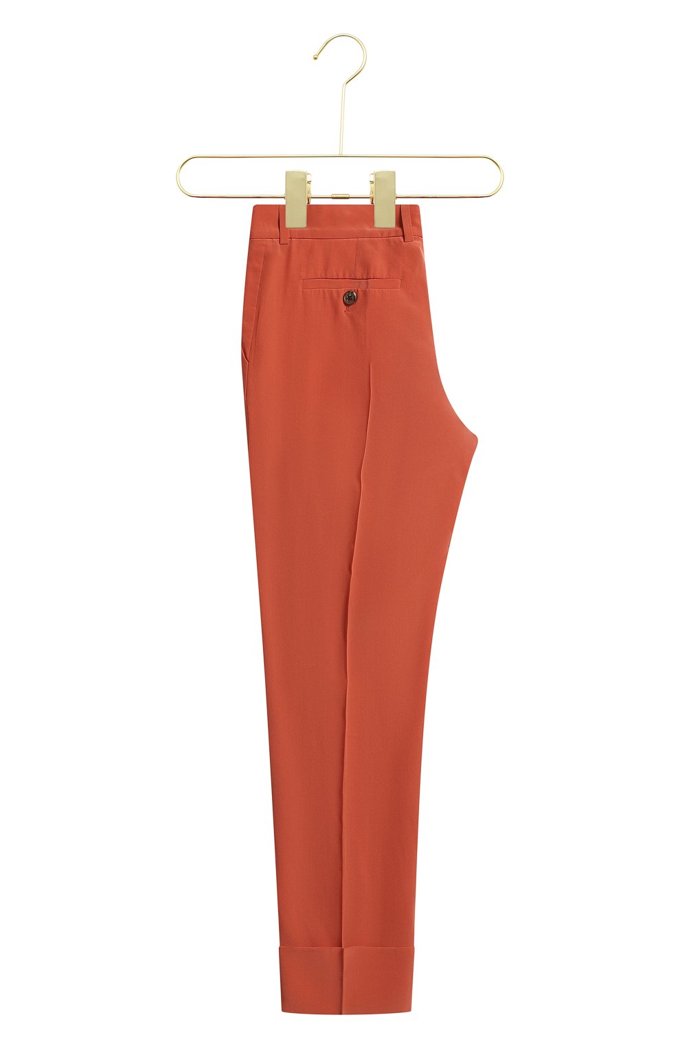 Шелковые брюки | Chloe | Оранжевый - 2