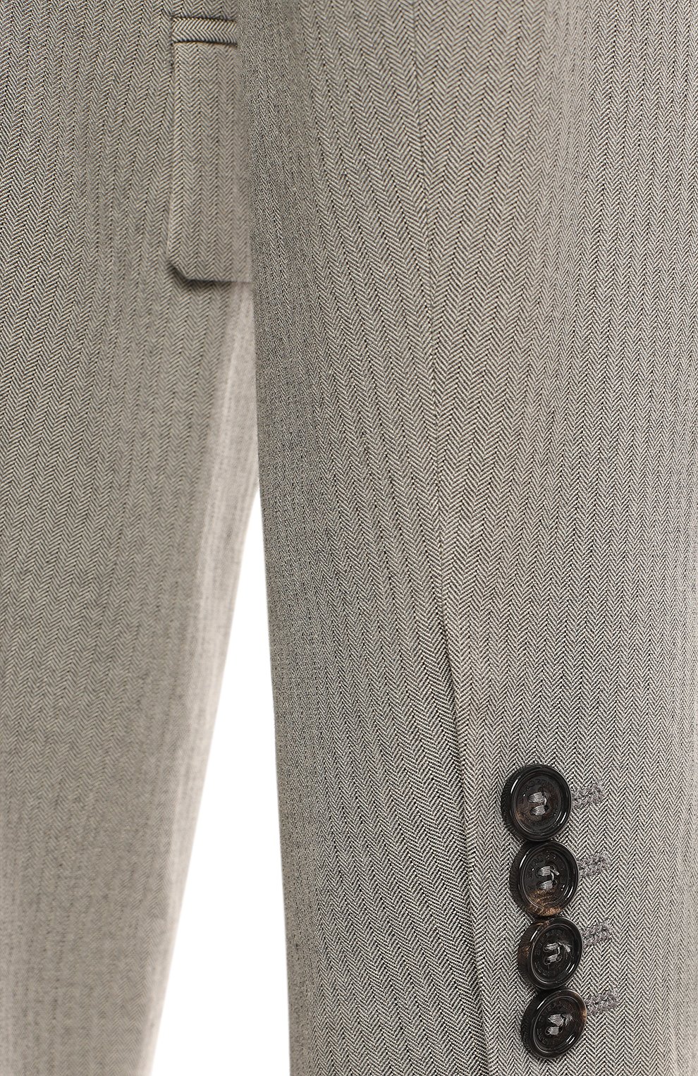 Пиджак из шерсти и хлопка | Burberry | Серый - 4
