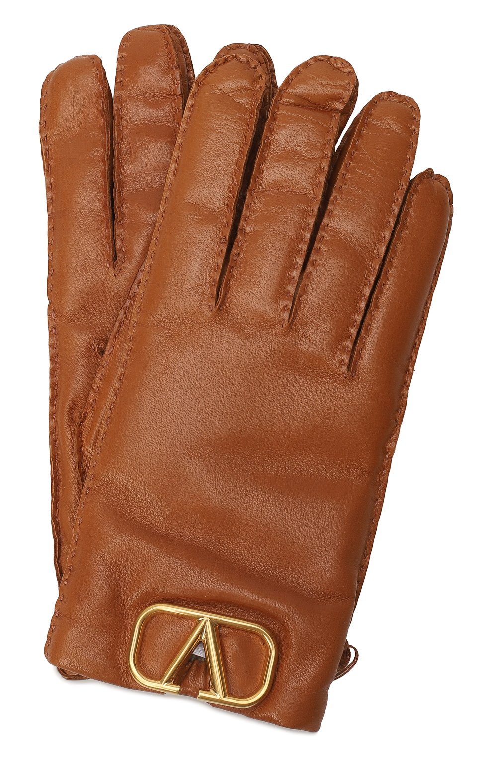 Кожаные перчатки | Valentino | Коричневый - 1