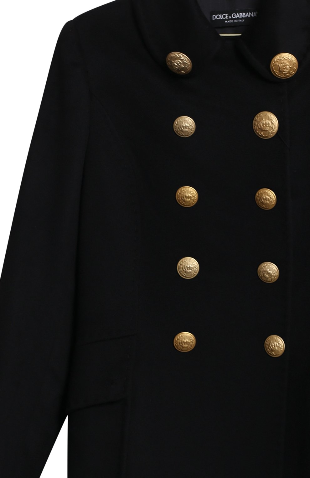 Шерстяное пальто | Dolce & Gabbana | Чёрный - 3