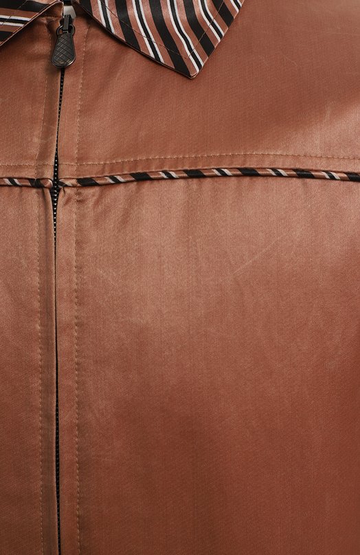Куртка из хлопка и шелка | Bottega Veneta | Коричневый - 3