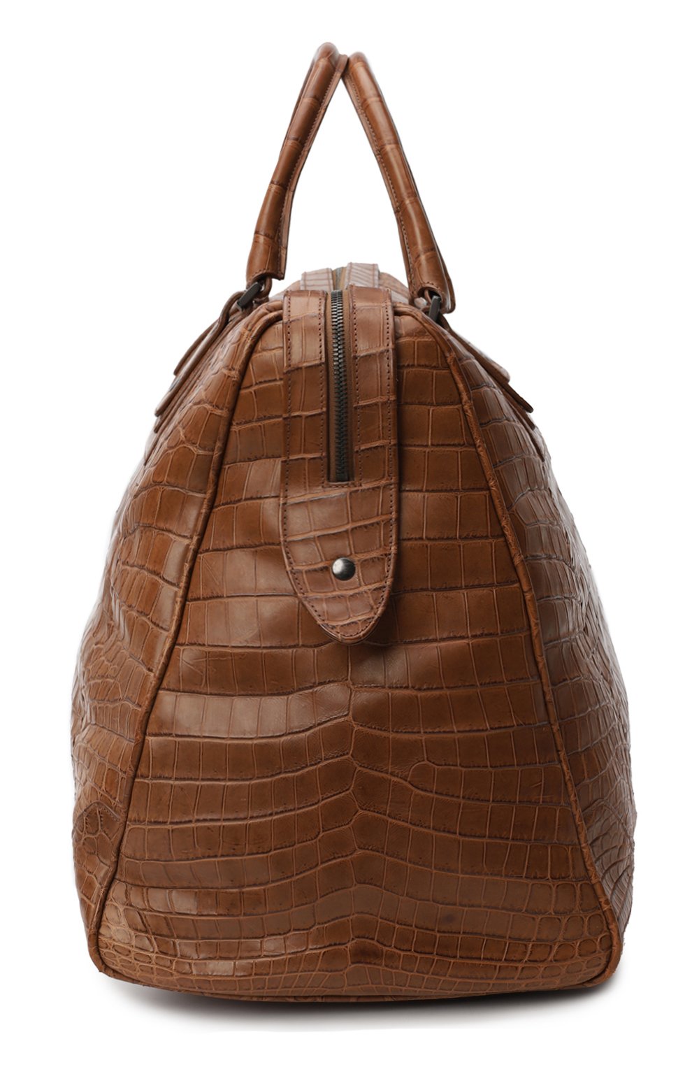 Дорожная сумка из кожи крокодила | Bottega Veneta | Коричневый - 3