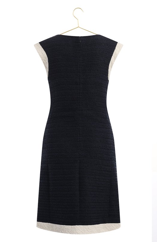 Платье из хлопка и шелка | Chanel | Синий - 2