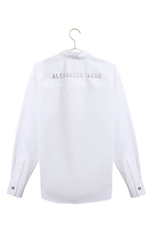 Хлопковая рубашка | Alexander Wang | Белый - 2