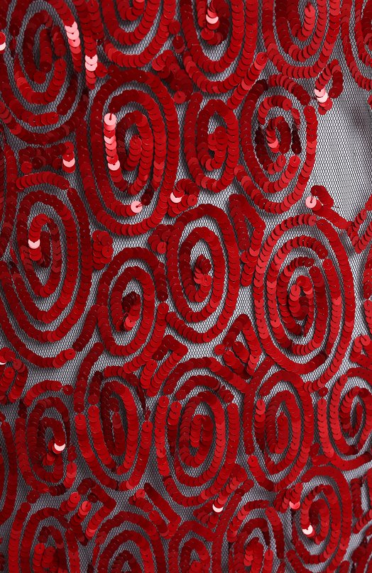 Платье с отделкой пайетками | Dries Van Noten | Красный - 3