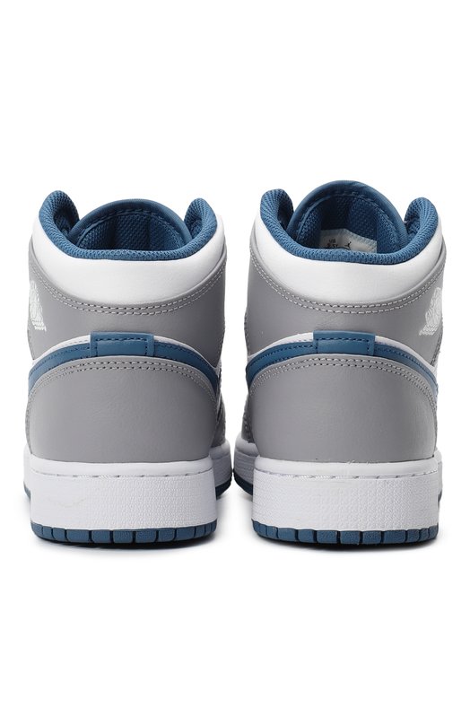 Кеды Jordan 1 Mid True Blue Cement | Nike | Серый - 3