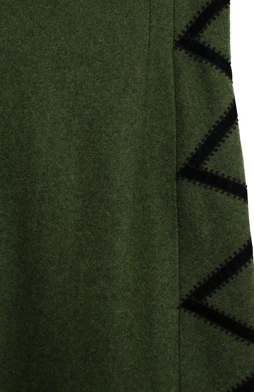 Шерстяная юбка | Olympia Le-Tan | Зелёный - 3