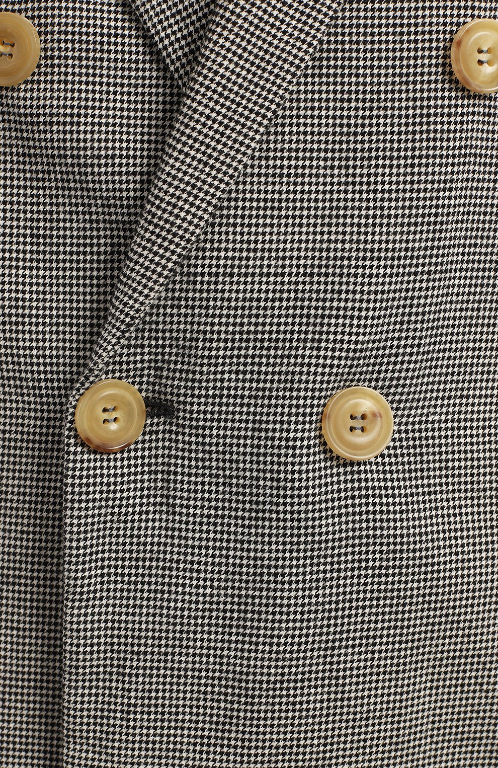 Пиджак из шерсти и хлопка | Giorgio Armani | Чёрно-белый - 3
