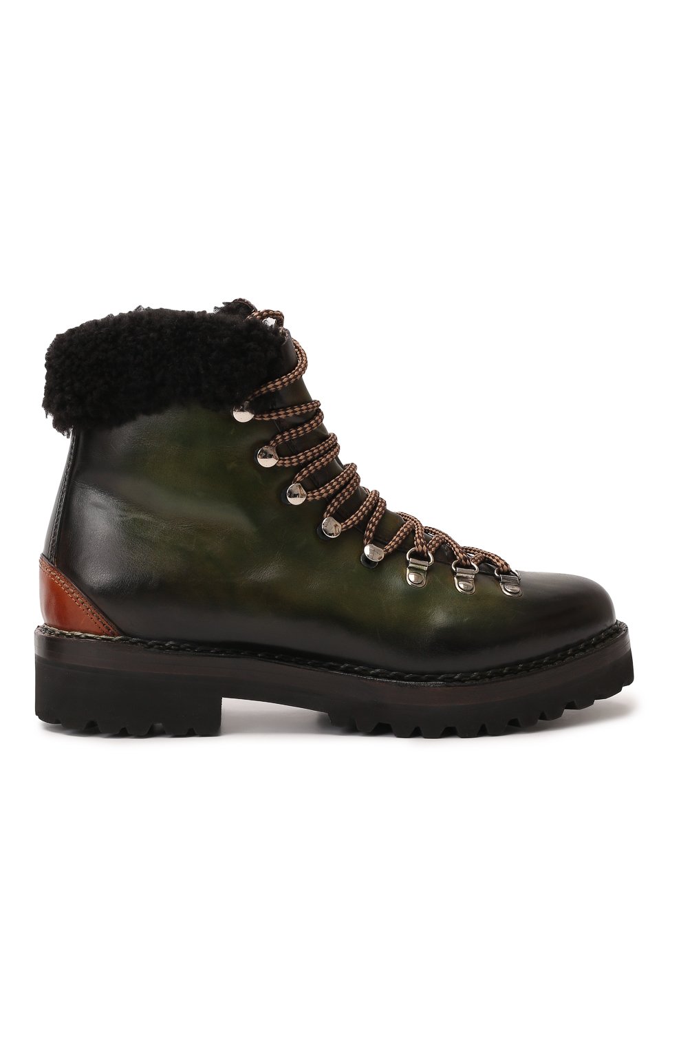 Кожаные ботинки | Ralph Lauren | Хаки - 7