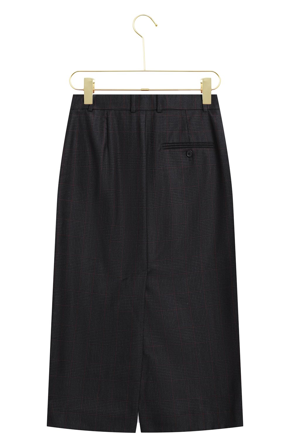 Юбка из шерсти и шелка Calvin Klein, цвет Серый купить на ресейл ...