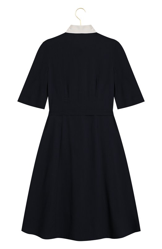 Платье из шерсти и шелка | Thom Browne | Синий - 2