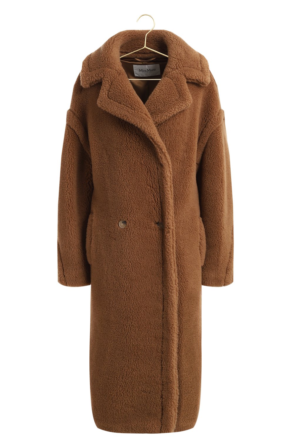 Пальто из шерсти и шелка | Max Mara | Коричневый - 1