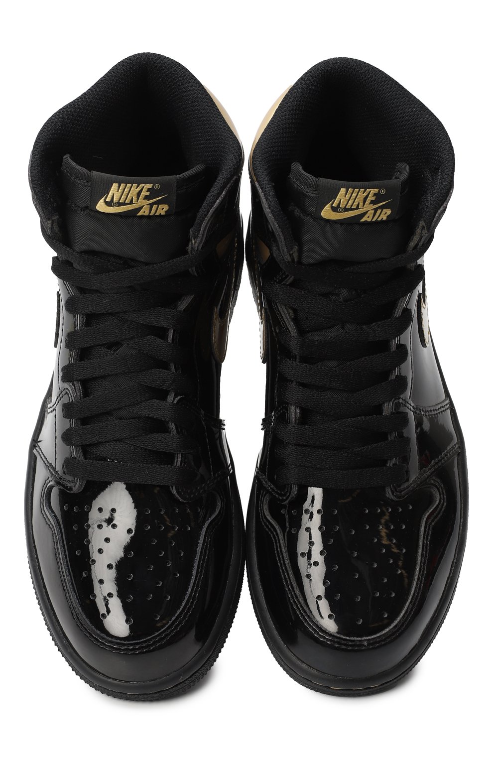 Кеды Air Jordan 1 Retro High Black Metallic Gold | Nike | Чёрный - 2