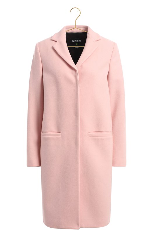 Шерстяное пальто | MSGM | Розовый - 1